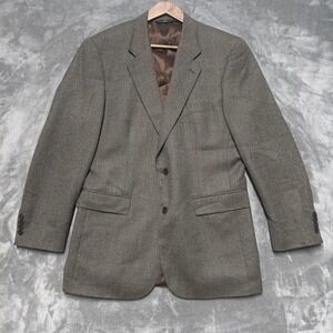Brooks Brothers Blazer 43L Green Olive Wool Sport Coat Vintage